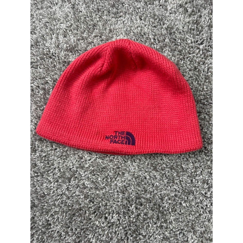 The North Face Bones Beanie AHHZ Red Black Fleece Lined 2012 Outdoor Winter Hat